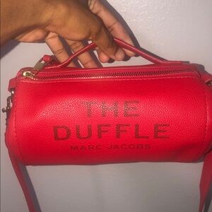 Marc Jacobs Red Crossbody Duffle Bag
